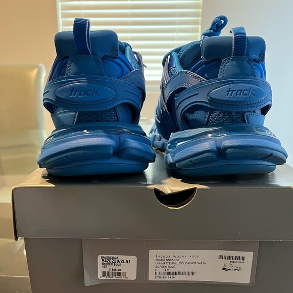 Balenciaga track sneaker screen blue worn once size 42 - Picture 2 of 4